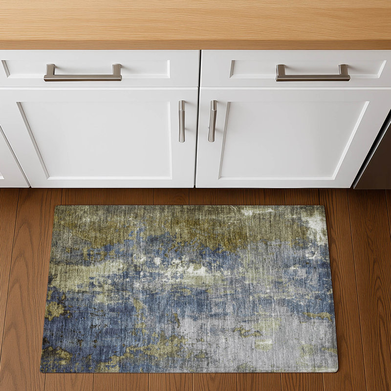 Premium Machine Washable Medena AMF1870 Abstract Rug, Rectangle 1'8" x 2'6"