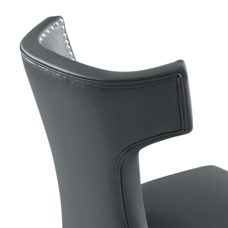 Chaise courbée Modway, gris