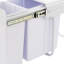 Poubelle coulissante double 10L + 20L pour armoire, poubelle d'armoire de cuisine avec rail ordinaire-121543585