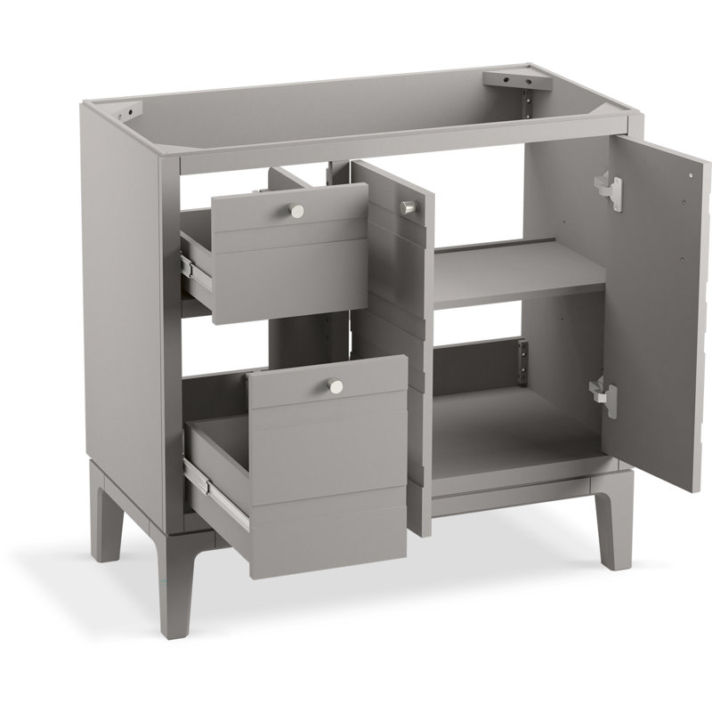 Ensemble de meuble-lavabo 60 po Helst, Mohair gris