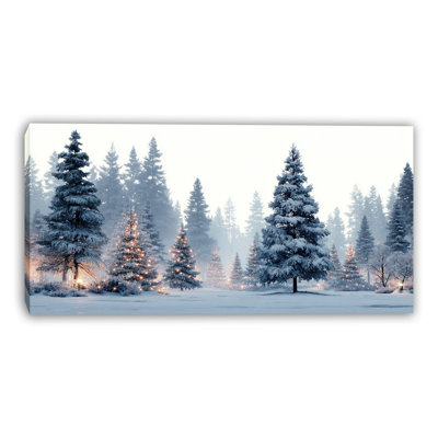 «Christmas Lights», art mural sur toile tendue Winter Grove