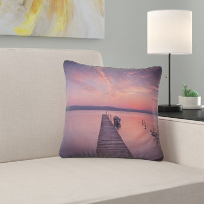 Coussin décoratif en bois seascape