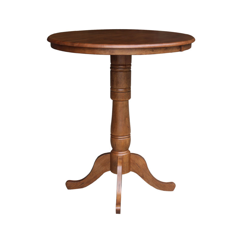 Mosteller Solid Wood Dining Table, Distressed Oak, 42" H x 36" W x 36" W