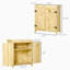 Armoire de rangement extérieure galvanisée pour outils de jardin avec deux tablettes internes pour l'équipement de jardin et les fournitures de piscine