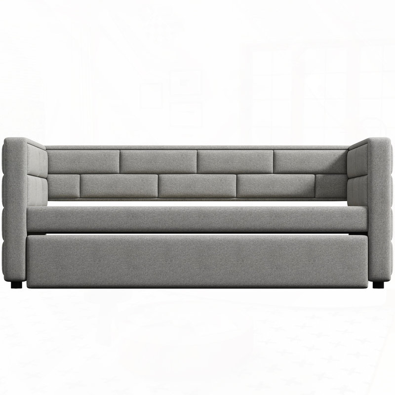 Upholstered Daybed with Trundle