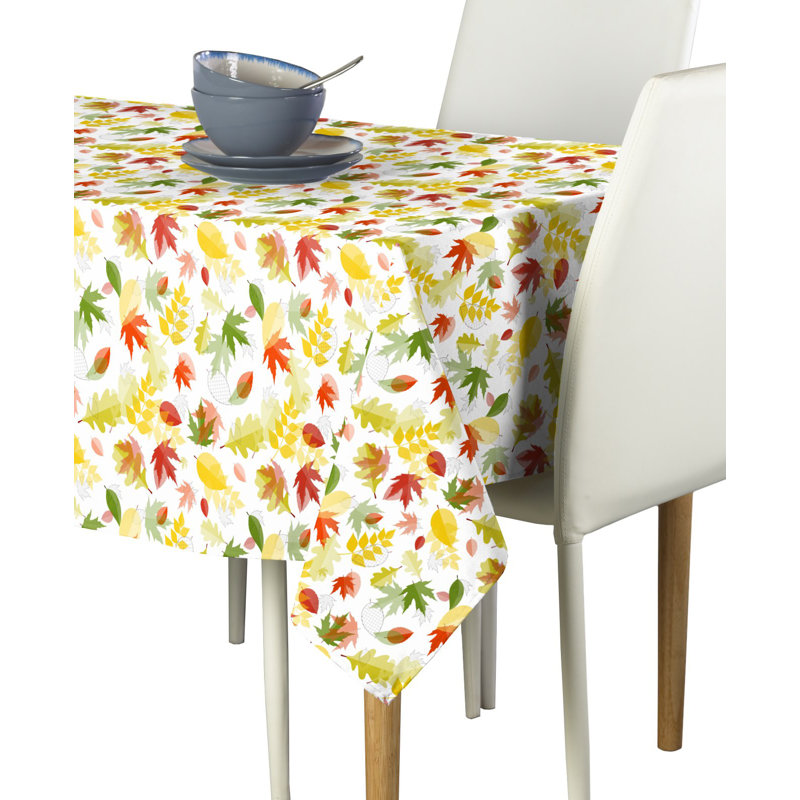 Lopez Leaves Allover Tablecloth, 60" W x 120" L