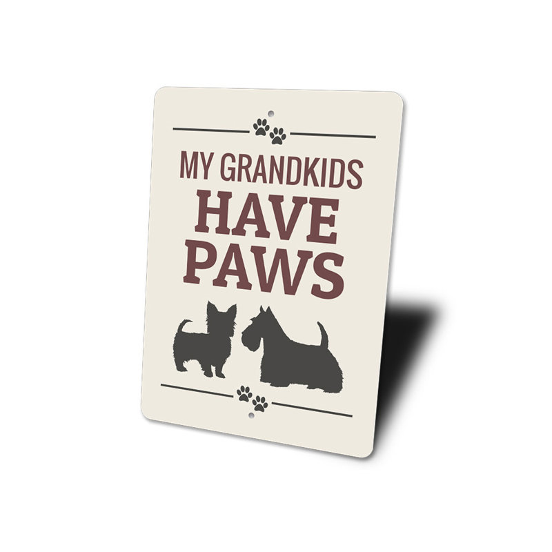 Plaque en aluminium pour chien, H 18 po x l 12 po x P 0,06 po