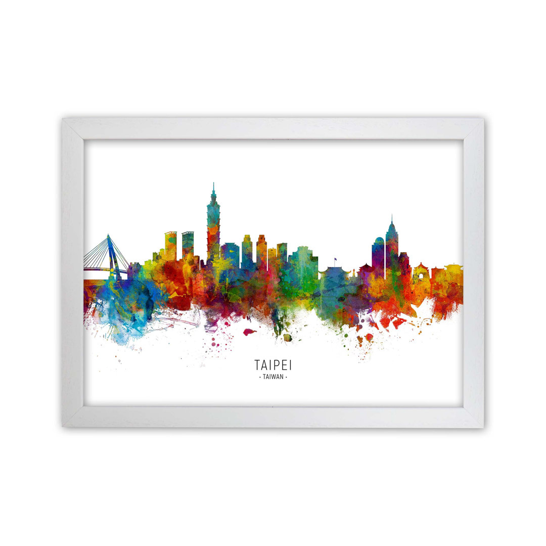 Taipei Taiwan Skyline by Michael Tompsett - Print