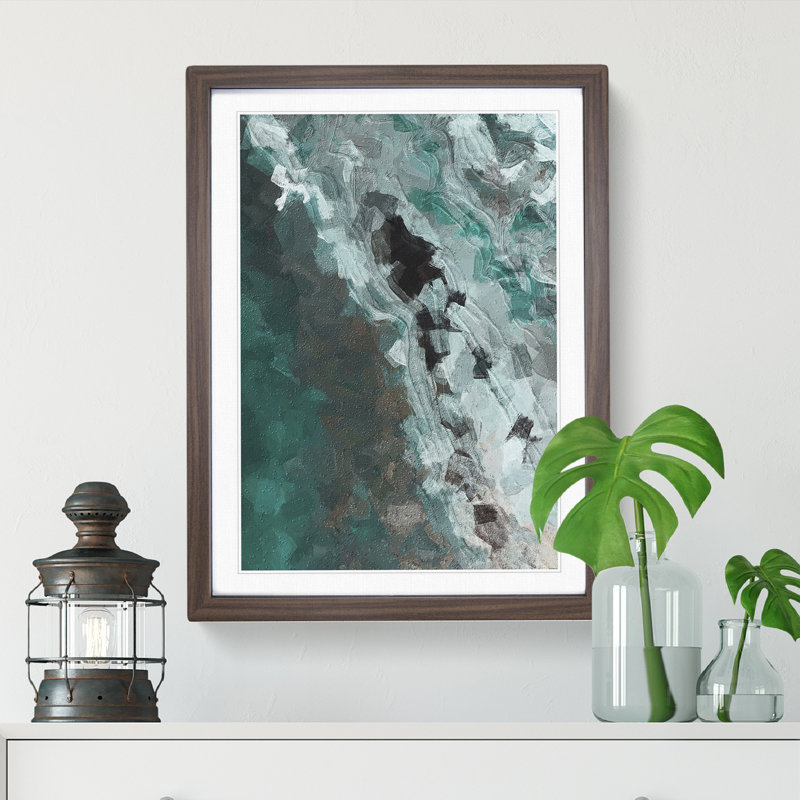 The Fog - Framed Print, 64cm H x 46cm W x 2cm D, Walnut