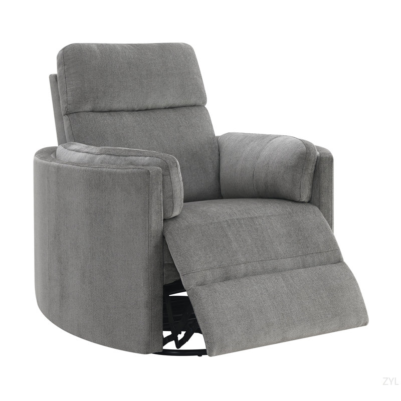 Fauteuil inclinable et oscillant Sagen, Chenille gris anthracite