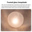 Lampe sur pied Wabi-Sabi de 140 cm de hauteur, style floral, pied en bois massif, abat-jour blanc à motifs floraux-129424193