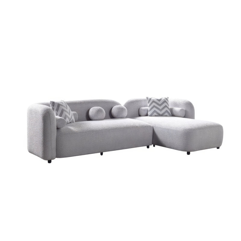 Canapé modulaire Lynda Boucle RAF, Tissu sable