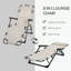 Chaise longue pliante avec coussin et poche-1665231609