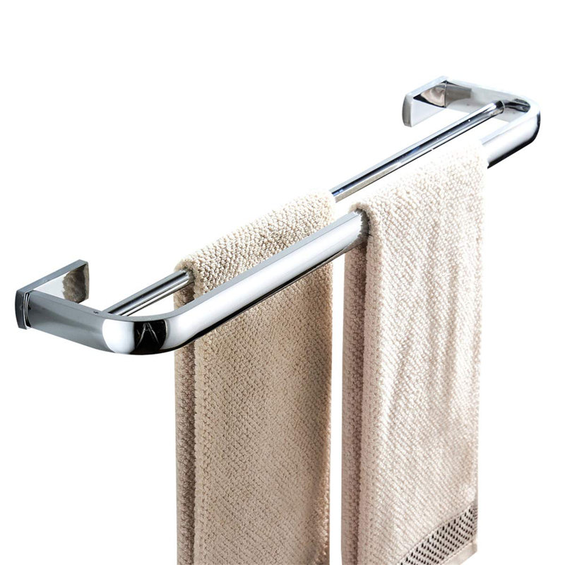 Amelah 57cm 1 Wall Towel Bar, Polished Chrome