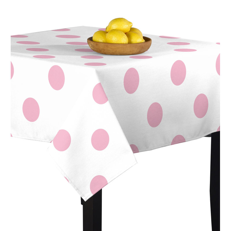 Caius Dot Tablecloth, Pale Pink