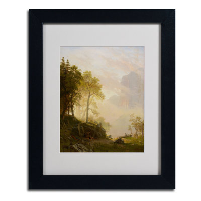 « the merced river » par albert bierstadt,, reproduction d’art encadrée