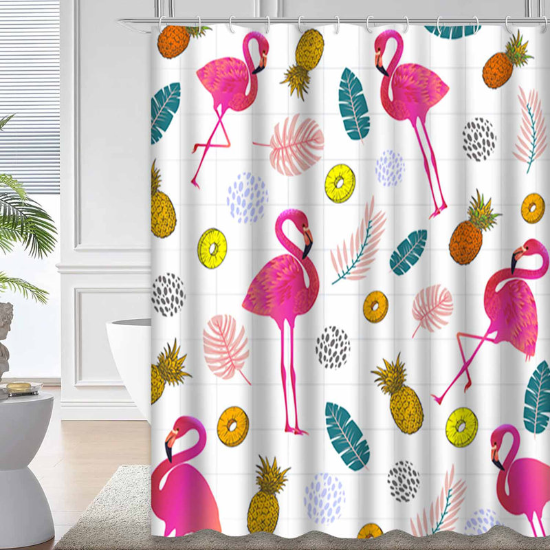Rideau de douche imperméable avec 12 crochets, L 72 po x l 84 po