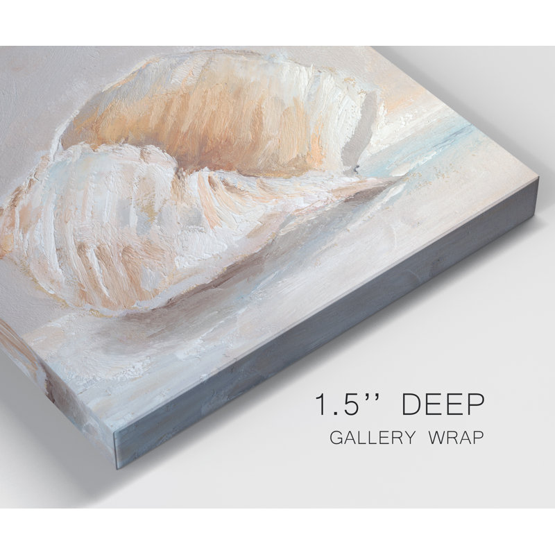 " Impressionist Shell Study IV " Acrylic Print, 10" H x 10" W x 1.5" D