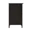 Élégante table de chevet transitionnelle noire