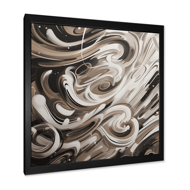 " Geometric Illusions III ", Black Picture Framed, 16" H x 16" W x 1" D