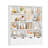 57.5"H 5-Tier Cube Storage Bookcase, Standard Bookcase with 4 Removable Drawers-2088301489