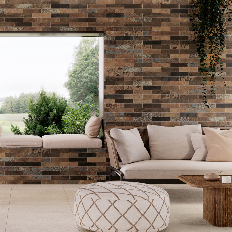 Maheno Brick 2-3/8 In. X 9-3/4 In. Porcelain Floor And Wall Tile