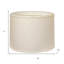 Abat-jour tambour en lin blanc-122876988