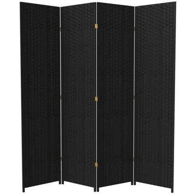 Amitis 7 Ft. Tall Woven Fiber Folding Room Divider