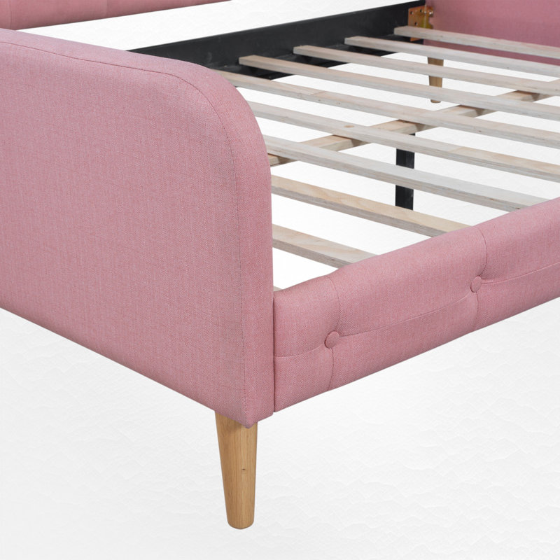 Lit de jour tapissier, Complet/Double, Rose