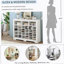 Armoire à chaussures moderne à 24 casiers avec base incurvée Design