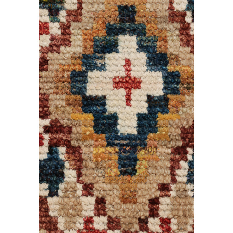 Handmade Silk and Wool Area Rug