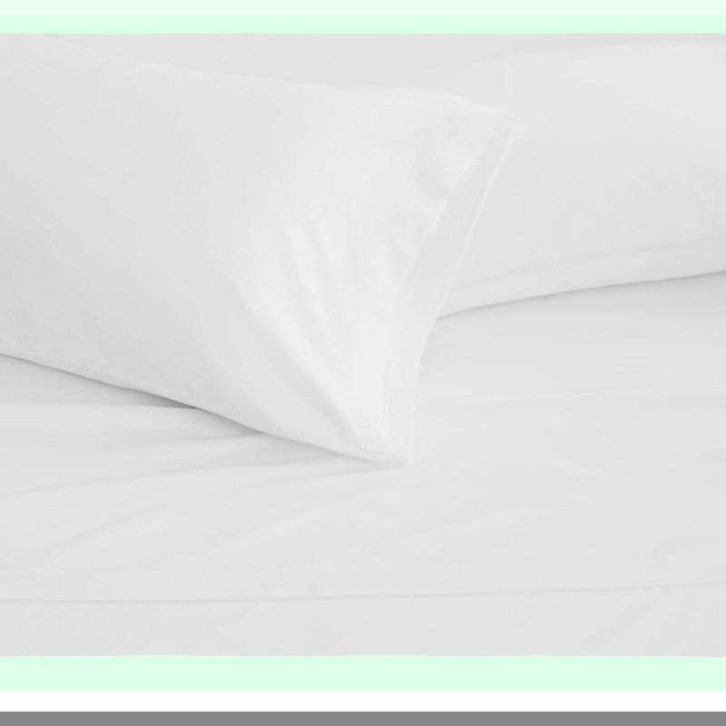 Luxury Cotton Stripe Flat Sheet - 600 Thread Count, Breathable & Wrinkle-Resistant Top Sheet - Bedding Essential - Single Piece