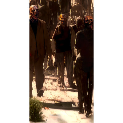 56 Zombie Outbreak Invasion Horde Apocalypse Cardboard Standup