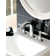 Swing C Double Handles Widespread Faucet Standard Bathroom Faucet