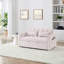 54,33 po Canapé-lit pliable polyvalent en 3 longueurs, canapé-lit moderne, canapé-lit en velours, dossier réglable (rose)-235457328