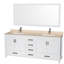Sheffield 79" Double Bathroom Vanity Base Only-31336913