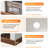 70" W Farmhouse TV Stand with Electric Fireplace & Storage, Holds TVs up to 80", Heater Included for Living Room/Bedroom