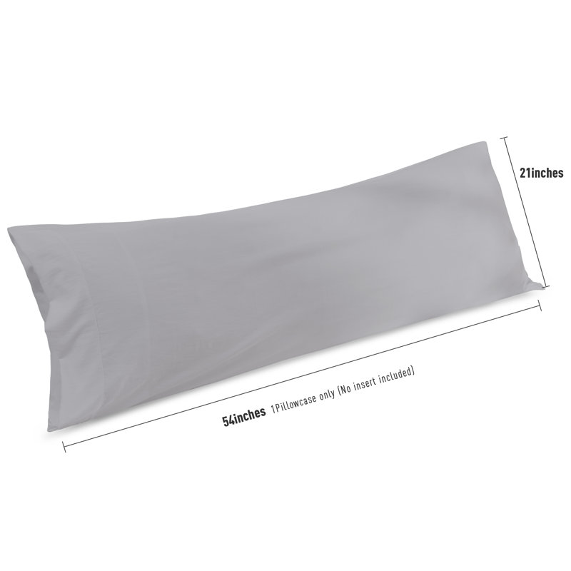 Soft Twill Microfiber Fabric Pillowcases Set, Gray