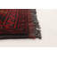 Tapis de zone en laine rouge/noir 3 pi 4 pi x 4 pi 9 po noué la 2019s one-of-kind Allaina