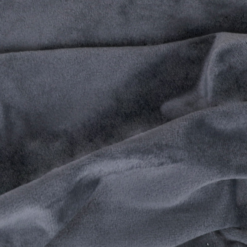 Velvet Pillowcase - Set of 2, King, Charcoal