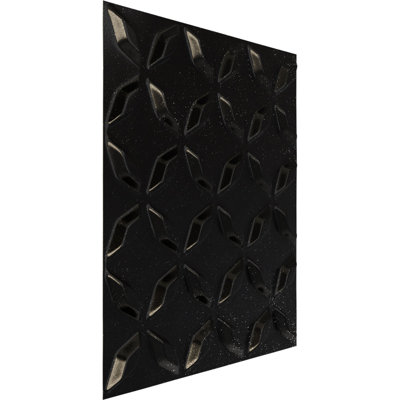 L 19 5/8 po x H 19 5/8 po Panneau mural décoratif 3D EnduraWall Delfina, métallique (couvre 2,67 pieds carrés)