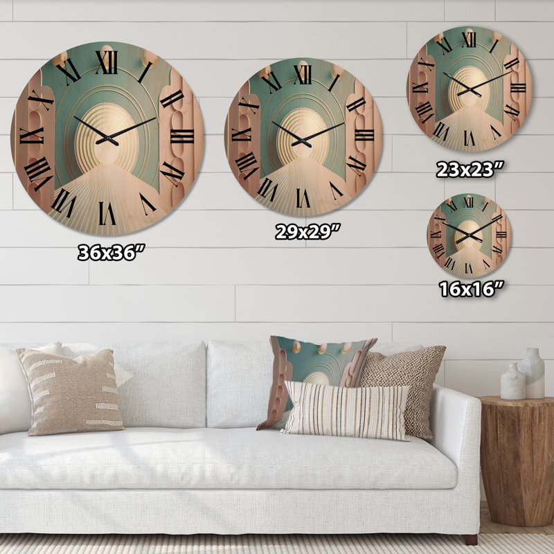 Horloge murale géométrique abstraite, Moyenne