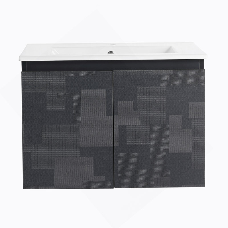Meuble-lavabo mural 24 po avec lavabo en céramique, 24"