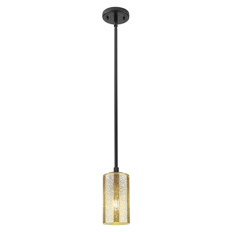 Luminaire suspendu Crown Point Light, Mercure, Noir mat, H 8,38 po x l 4,5 po x P 4,5 po
