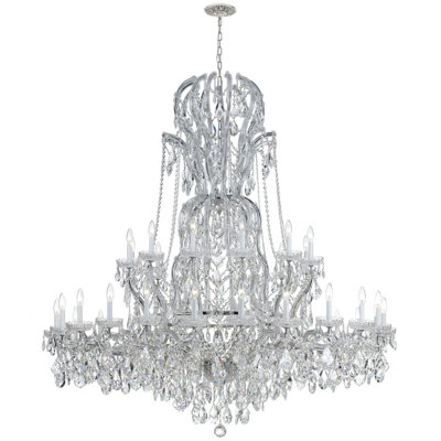 Lustre empire style bougie à 37 lumières Wehr