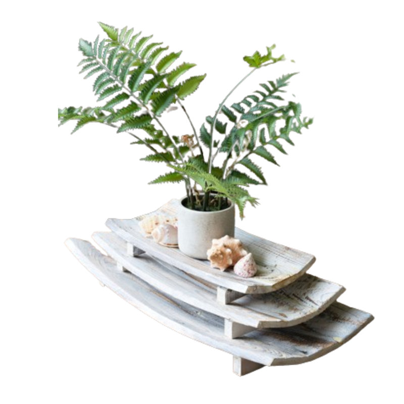  Ensemble de trois plateaux rectangulaires arrondis