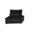 120" Black Velvet 5 Pc Sectional Sofa