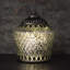 Silver LED Moroccan Style Lantern