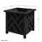 Lattice Planter Box 2-Pack, Black-367224043