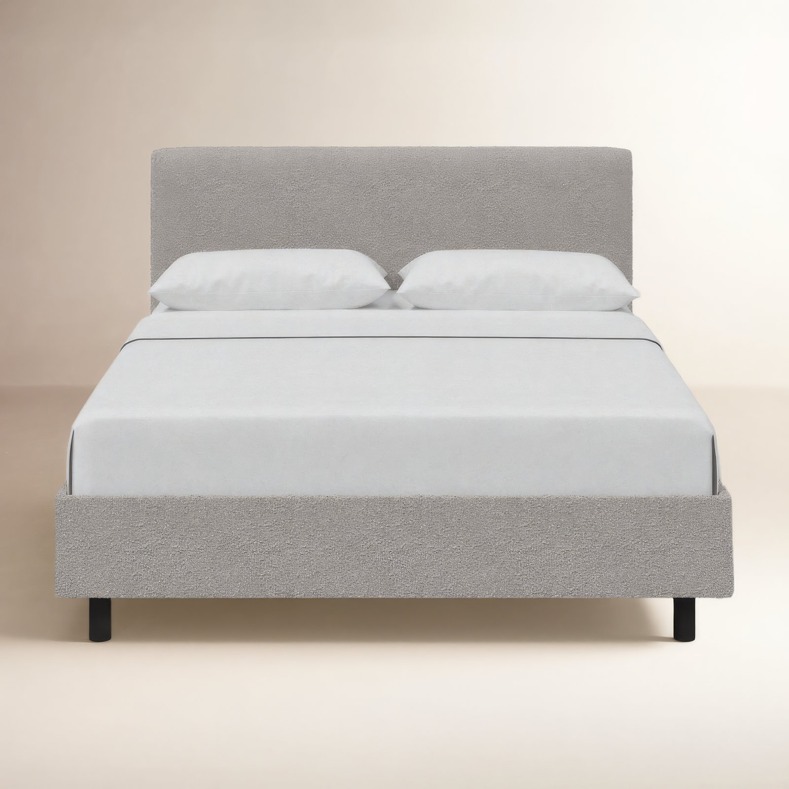 Adrien Upholstered Bed, Classic Elephant Boucle, California King